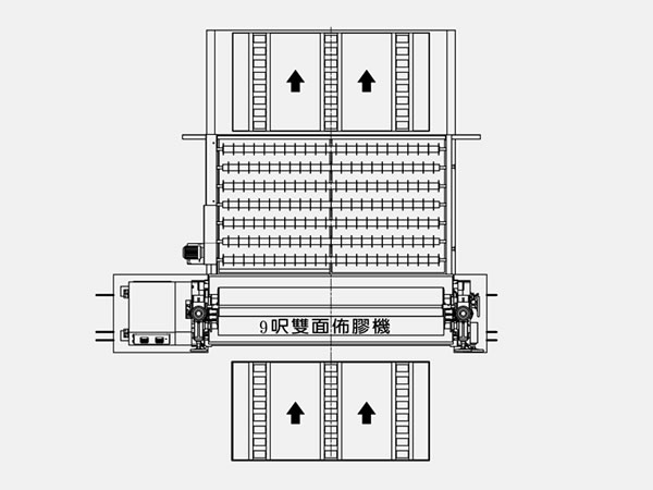 雙面佈膠機